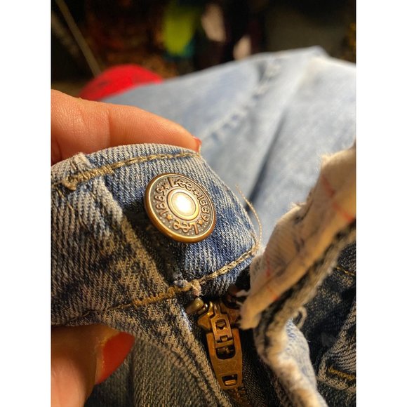 VINTAGE LEE ELASTIC WAIST HI-RISE JEANS SZ 10S - Picture 6 of 12